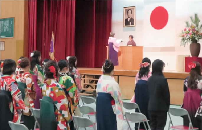 学位記授与式の様子